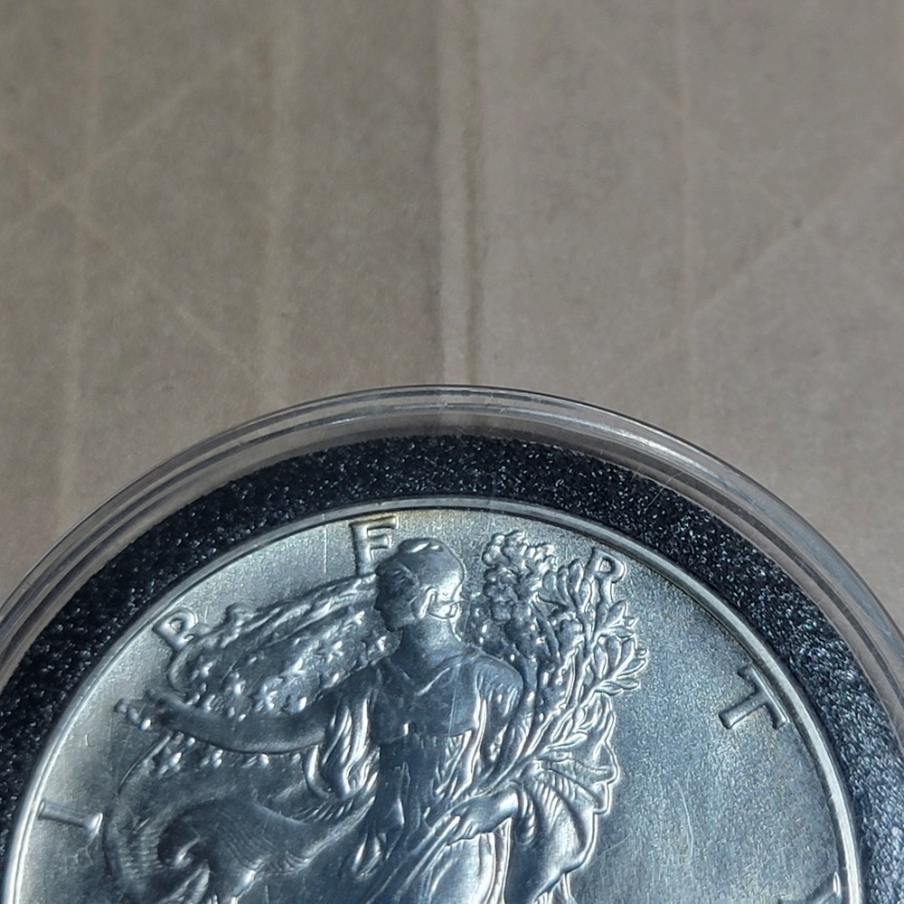 1988 Walking Liberty American Eagle 1oz .999 Fine Silver $1 Dollar USA Pics! - Picture 5 of 9